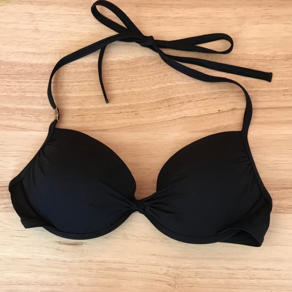 Victoria's Secret 34B Black Push up Bikini Top